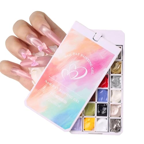 Gel de uñas para pintar en 24 colores mate tipo pasta para manicura y estampado en casa