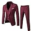 Claret 3-piece Suit