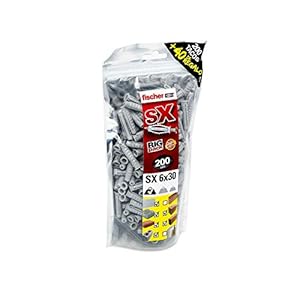 Fischer SX Taco Big Pack SX 6 x 30 mm 200 + 40 Free