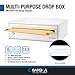 Barska CB13118 Key Lock Multi-Purpose Desktop Envelopes Cash Documents Suggestions Drop Box Organizer White 15.75