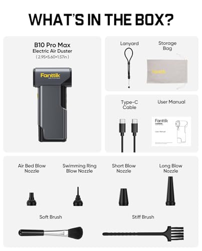 Fanttik B10 Pro Max Cordless Electric Air Duster w/ Power Bank Function (Grey or Navy) - image 9