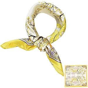 ZhaoCo Seidenschal 53x53cm Grafikdruck Damen