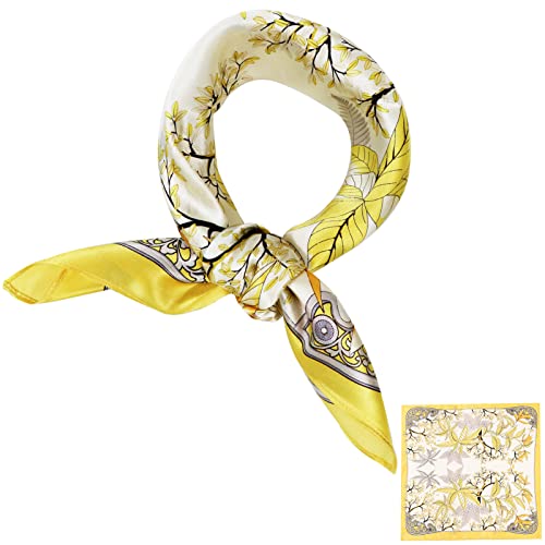 ZhaoCo Seidenschal 53x53cm Grafikdruck Damen