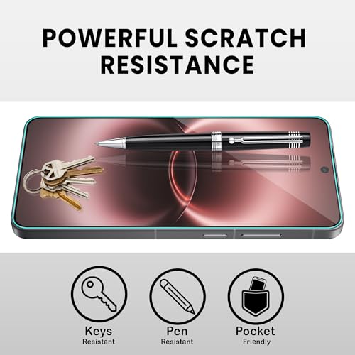 Image of FIRST MART Tempered Glass Screen Protector for Vivo X300 Ultra - Full-Glue Screen Guard, 3D Edge to Edge, HD Clear, Bubble-Free, Case-Friendly, Black, Pack of 2