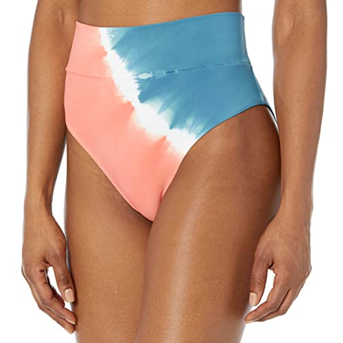 Skye Women's Standard Rachel High Waisted Bikini Bottom Swimsuit, Whitsunday Tie-Dye Print, Small #TOP2