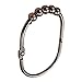 2 Lb. Depot Shower Curtain Ring - Set of 12 Easy Glide Rollers with Oil Rubbed Bronze Finish - Stainless Steel Shower Hooks for Straight and Curved Rods - Decorative and Durable for Any Bathroom