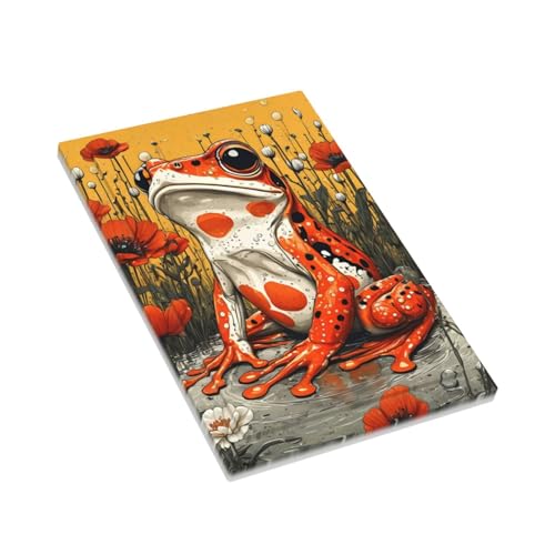 Decorative Light Switch Cover Plate Big Orange Frog Red Floral Wildflower 1 Gang No Device Single Blank Outlet Covers Wall Plate Cover Switchplate Electrical Faceplate