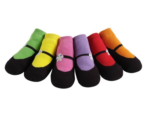 JazzyToes Bright Mary Janes Baby Socks