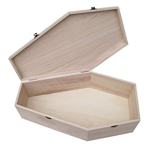 Haustiersarg aus Holz P-723 Gr. XL + Grabschmuck