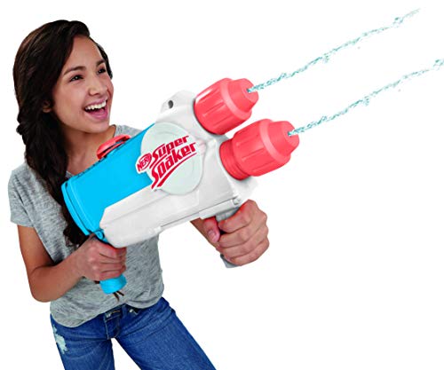 Super Soaker Barracuda Wasserpistole zwei Wasserstrahlen großer 1L Wassertank einfaches Auffüllen