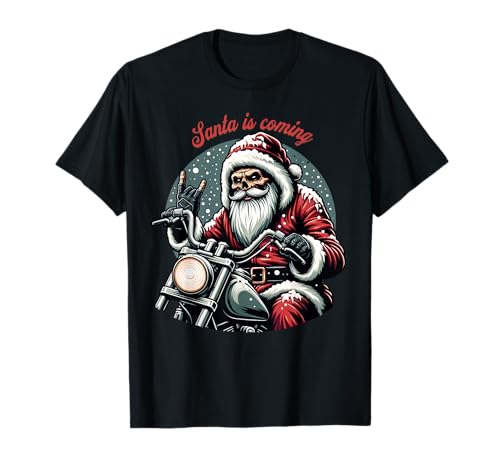 Motorrad Weihnachtsmann Biker Weihnachten Männer & Frauen T-Shirt