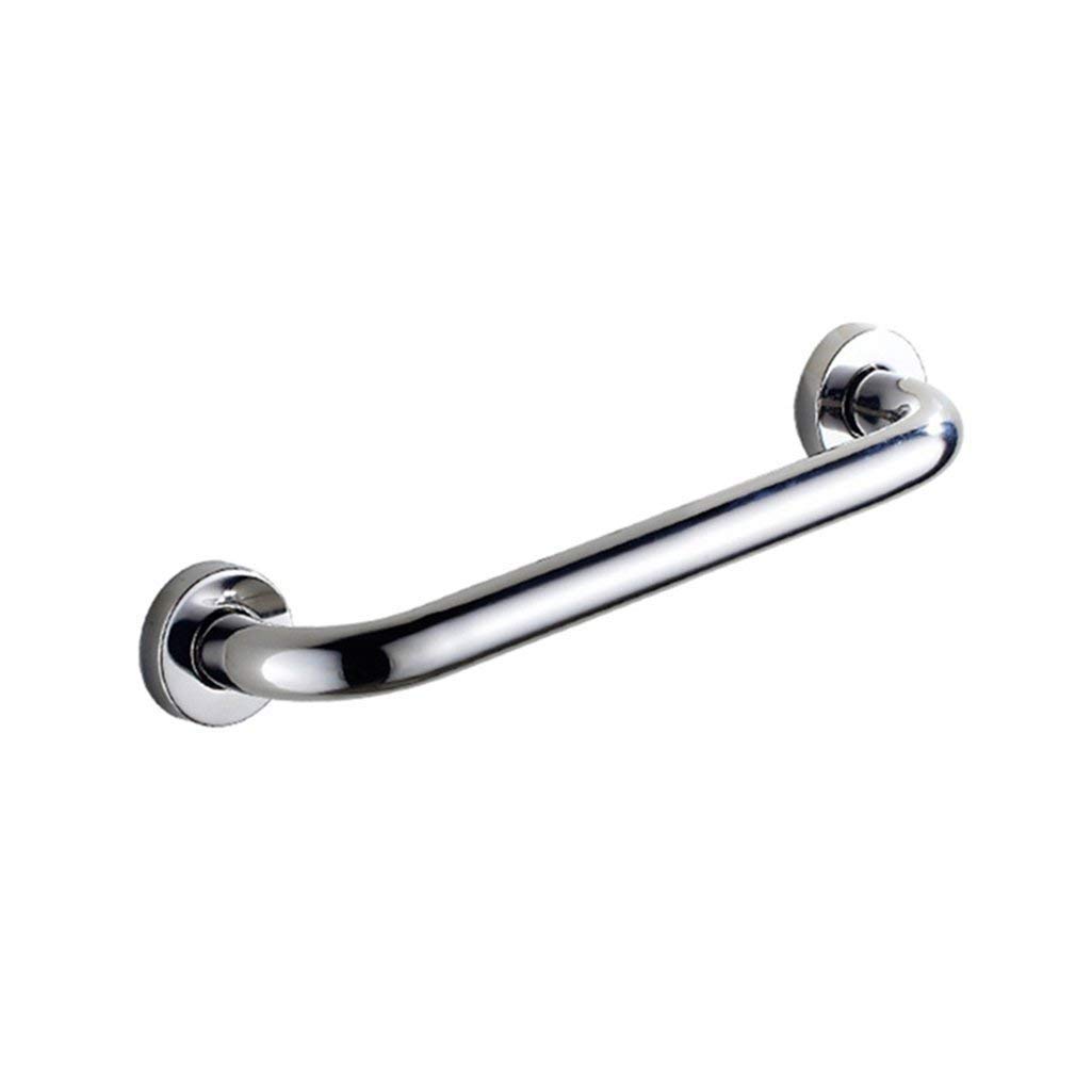 Fkxsxaz Chrome Grab Bar Stainless Steel Rails Anti-Slip Polished Finished Wall Mounted Disabled Elderly Handrails For Toilet Shower Bathroom,-45Cm