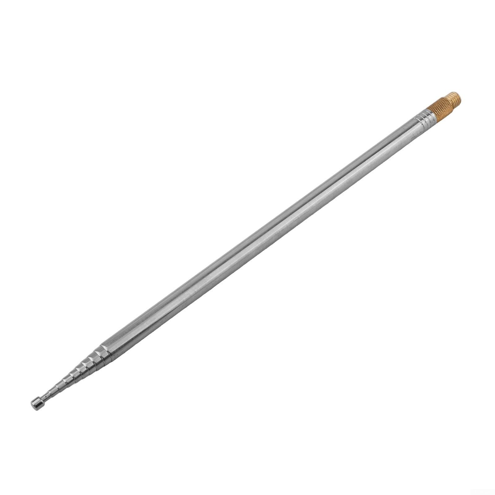 Tidgel 2.5M Stainless Steel Whip Antenna for PAC12 JPC-7, 10-Section HF Shortwave Radio Aerial with 10mm Screw, Retractable 33.8cm to 2.5m(1PCS) — view 3