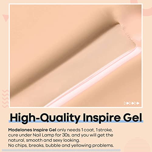 Modelones Gel Nail Polish, 15Ml Spring Summer Pastel Orange Peach Gel Polish 1 Pcs Soak Off Led Summer Soft Light Orange Nail Gel Polish Starter Nail Art Salon Manicure Diy At Home 2022 #TOP2