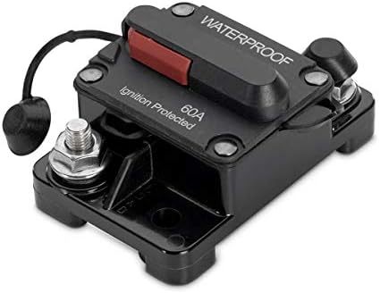 Minn Kota 1865106 MKR-19 Waterproof Circuit Breaker Marine Motor Accessory, 60 Amps