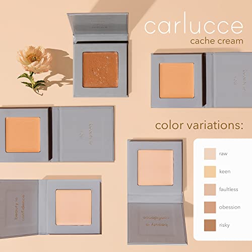 Carlucce Cache Cream 3-In-1 Makeup Color Palette, Faultless - Foundation, Concealer & Primer, Medium - Full Coverage, Natural Finish, Cruelty Free #TOP1
