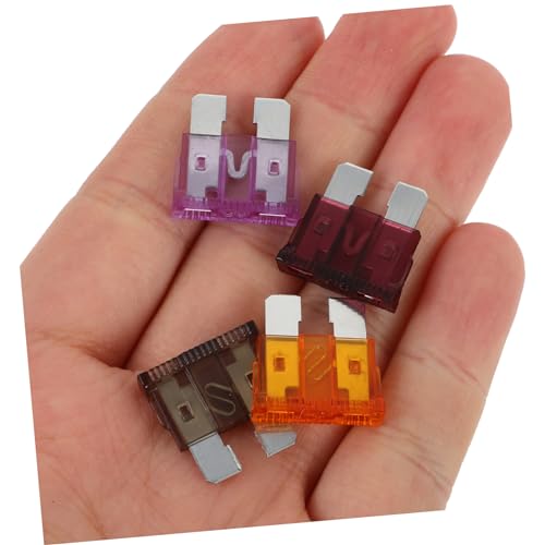 Kit de 50 fusibles automotrices mini coloridos (3 A - 40 A), repuestos para autos, RV y motorhomes miniatura 4