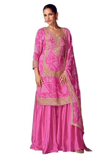 Costume indien Sharara 15438 résout le compromis entre style et confort