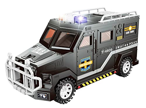 Raywer Boys Piggy Bank - Coin Money Storage - Police Swat Car - Toy Money Box with Password- Black by Bo-Toys - Used condition - US$17.41