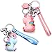 2 Stück Unicard Biest Keychain Keychain Gummi Einhorn Kleine Verzierung Key Ring Hanging Bag Charter Key Bag Schlüsselanhänger Zum Senden Von Freunden Klassenkameraden Kollegen Zubehör