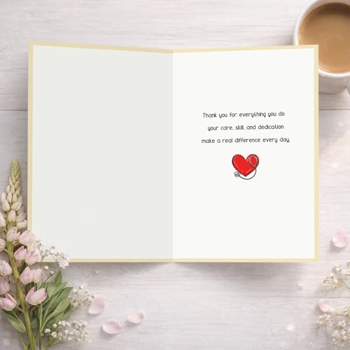 MOROLURU Funny OBGYN Thank You Card – Humorous Gynecologist Gift, Appreciation Card for OB GYN Doctor, Labor & Delivery Nurse, Graduation or Thank You Greeting Card