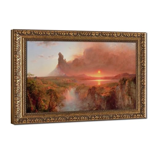 Affiches Impressions Toile Cotopaxi Frederic Edwin Church Cadre Suspendu Volcan 1862