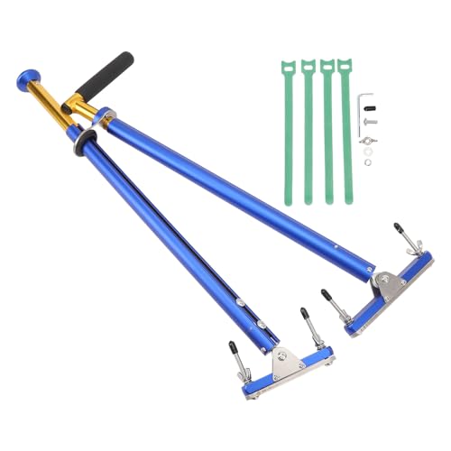 CHICIRIS Controles Manuales para Automóviles, Aleación de Aluminio, Acero Inoxidable, Control Manual para Discapacitados, Longitud Ajustable para Pedales de Freno y Acelerador para