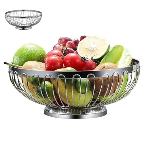 Frutero para oficina y hogar en acero inoxidable, el organizador versátil de snacks 6