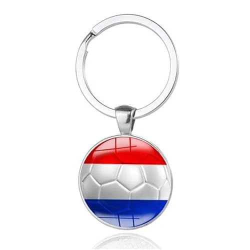 Art Attack Netherlands Flag Soccer Keychain, Holland Dutch National Football