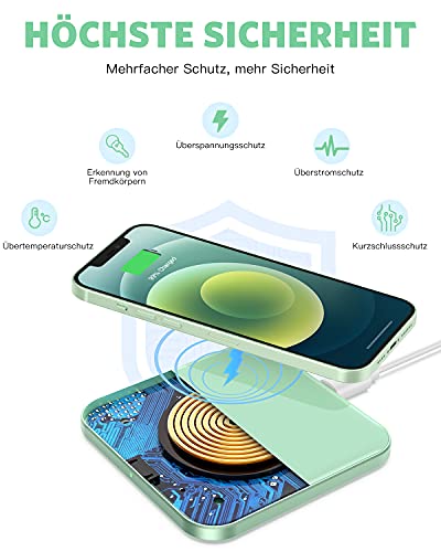 AGPTEK Wireless Charger 15W Induktive Ladestation für Smartphones
