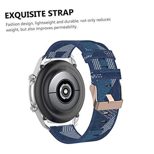 Bracelet nylon ajustable pour montre connectée avec fermoir solide