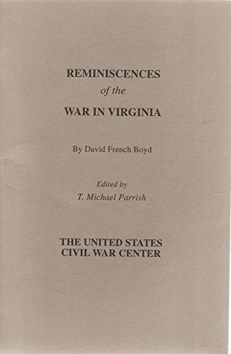 Reminiscences of the war in Virginia