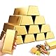 AEIOPRS 8 Stücke Gefälschte Goldbarren Süßigkeiten Boxen Piratenschatz Geschenkbox für Hochzeit Kindergeburtstag Party Gastgeschenk Süßigkeiten Schachtel Goldbarren Kindergeburtstag Hochzeit