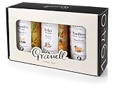 Granell Cafes- 1940 - Caja de Regalo 3 Variedades Infusión [ Digestiva, Relax y Rooibos ] | Regalo para Amantes de las Infusiones con 25 Piramides por Lata 100% Naturales