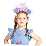 minkissy Accesorios para el cabello de sirena, diadema de orejas de unicornio, diadema de orejas de unicornio, diadema de orejas de animales, disfraces, aro de unicornio, diadema de sirena