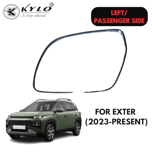 Image of KyloXtreme Exter (2023-Present) Passenger Side (Left Side) Car Side Mirror Glass /Tukdi /Sub Mirror Plate