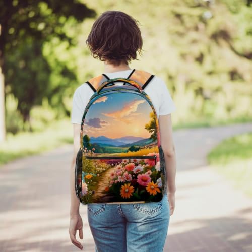 Mochila escolar impermeable de copos de nieve para proteger tus libros 6