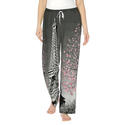 Pantalon de pyjama flanelle Tour Eiffel, le cadeau idéal pour maman et fille
