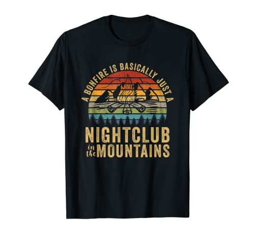 La hoguera es un club nocturno en las montañas. Camiseta