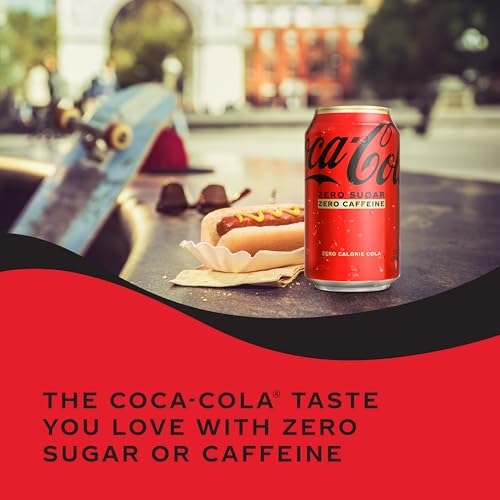 Image of Coca-Cola Zero Caffeine-Free Soda Soft Drink, 12 fl oz, 12 Pack