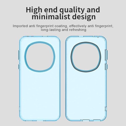 Image of for Honor Magic7 Pro 5G Case PC+TPU+PET Matte Anti-Drop Phone Back Cover - Blue