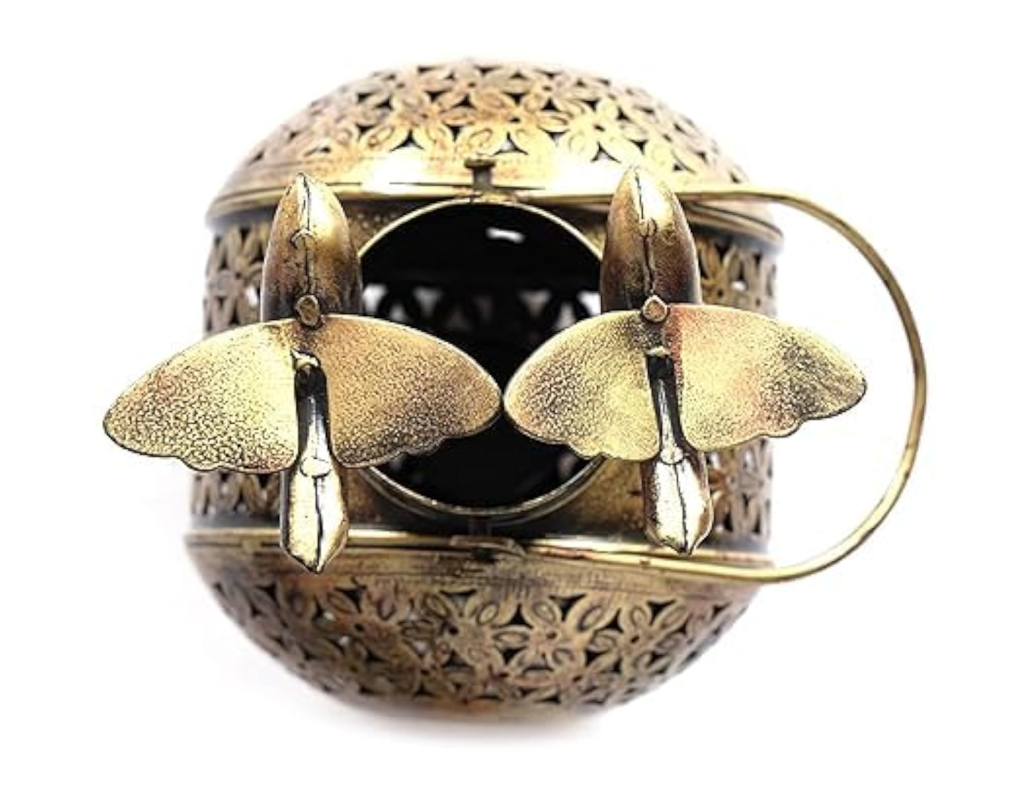Decorative Round Shaped Tea Light Holder with Bird Stand