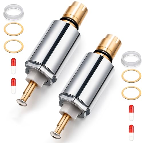 Dreyoo 2 Pack Shower Cartridge Compatible with MS-5AT-C, Compatible with Mixet Bathroom Single Handle Faucets, Shower Valve Cartridge, Single Faucet Repair Kit for Hot and Cold Water Applications