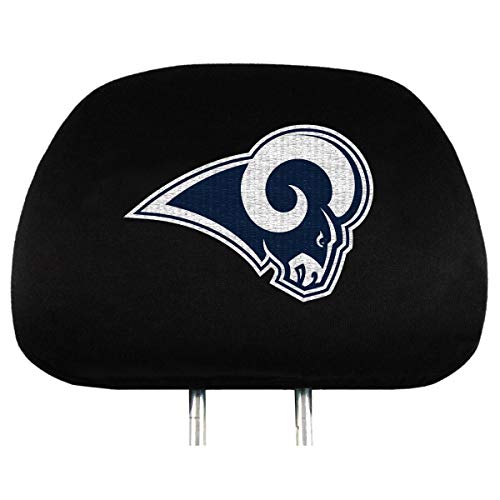 NFL Los Angeles Rams Head Rest Covers, 2-Pack
