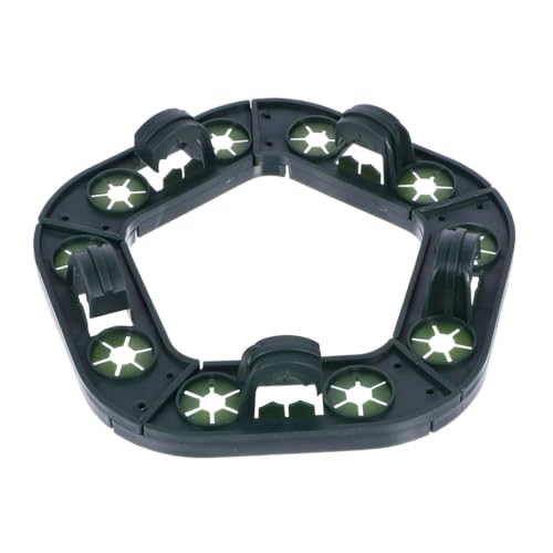 TOGEVAL 2個 植物固定器 グリーン 竹製支柱用リング クライミングプラントサポート フィクサー 園芸用ツル植物の固定と成長促進に適したト