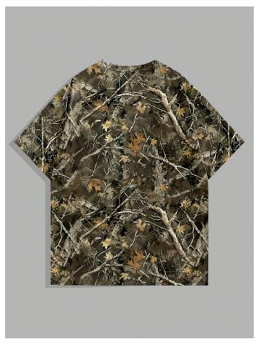 GORGLITTER Men's Camo T Shirt Y2K Jersey Oversized Crewneck Short Sleeve Summer Vacation Tee Tops2