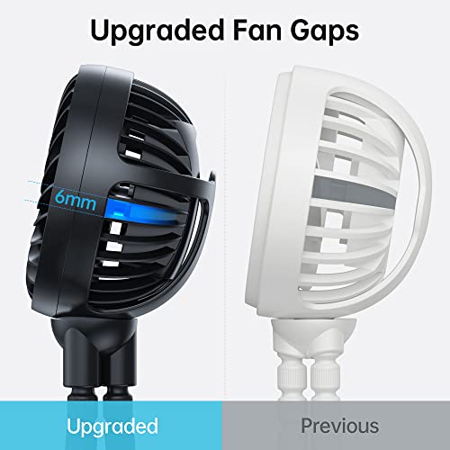 image for GUSGU Stroller Fan with Flexible Tripod Clip on, Mini Portable Fan USB