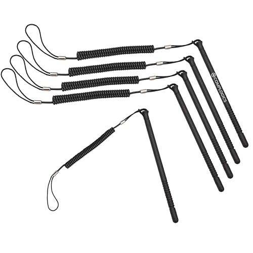 CK65 Stylus & Coiled Tether 5-Pack for Honeywell CK67 CN80; Replaces P/N# CN80-STY-5SH