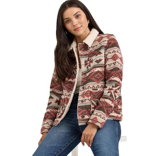 Wrangler Women's Sherpa Lined Jacquard Shacket3