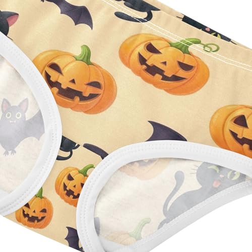Toddler Girl Briefs, Halloween Black Cats Girls Underwear Cotton, 2–8 Years 5
